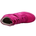 thumbnail image 5 of rismart Women's Formal Wedge Hidden Heel Suede Leather Fashion Sneakers Rose US8.5 8522, 5 of 5