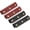 Black/Dark Red, variant on 4Pcs Handbag Handle Cover, PU Leather Luggage Wraps, Grip Protector for Purse Tote Bag Suitcase, Light Brown/Light Gray