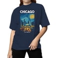 thumbnail image 2 of Chicago Graphic Women's Navy T-Shirt, 2 of 3