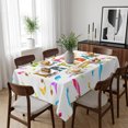 thumbnail image 6 of Happy Birthday Table Cloth Waterproof Tablecloths, Colorful Words Tablecloth Dining Table Cover for Kitchen Party Tabletop Outdoor, Rectangle Tablecloth 60x102 Inch, 6 of 9