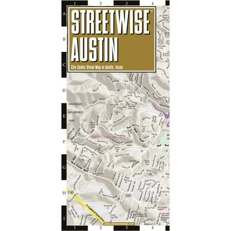 Michelin Streetwise Maps: Streetwise Austin Map: Laminated City Center Map of Austin, Texas