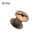 thumbnail image 3 of Uxcell 50 juegos M5 x 6mm tornillo Chicago, tornillos de cabeza Phillips de metal, tornillos de remache para cuero, bronce, 3 of 6