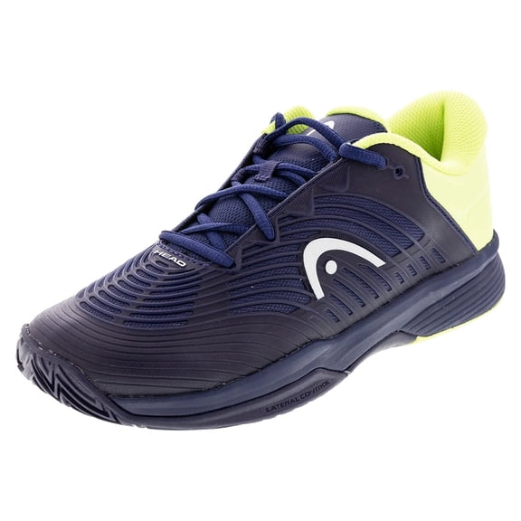 Juniors Revolt Pro 4.5 Clay Tennis Shoes Navy and Lime