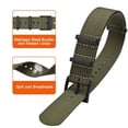 thumbnail image 3 of ANNEFIT Nylon Watch Band 22mm, One-Piece Waterproof Military Watch Straps with Heavy Black Buckle (Army Green), 3 of 4