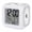 Gray, Slate, Pearl, Silver, variant on Field Mouse Digital Alarm Clock for Bedrooms, Smart LED Alarm Clock with 7 Color Changing Night Light, Farmhouse Grey Plaid Vintage Animals Silent Wake Up Clocks for Sleep Study Cooking 3.2"x3.2"