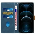 thumbnail image 2 of TECH CIRCLE for Apple iPhone 16 Pro Case 6.3" 2024, Fold Flip Wallet Case with Stand Function, Built-in Card Slots & Cash Pocket, Lightweight Protective Slim Fit Portable Cover with Lanyard, Blue, 2 of 6