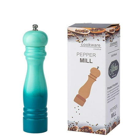 

BHXYSGD 8 Inches Wooden Grinder Mill Sets of Manual with Adjustable Ceramic Kitchen Product
