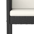thumbnail image 3 of vidaXL 7 Piece Garden Bar Set with Cushions Black Poly Rattan, 3 of 4