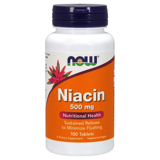 Now Foods 500 mg Niacin 100 Capsules 