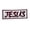 Maroon, variant on Jesus Embroidered Iron On Patch
