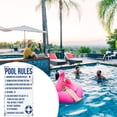 thumbnail image 4 of Decorative Swimming Pool Rules Signs, Indoor/Outdoor Aluminum Metals Signs (Multicolor), 4 of 9