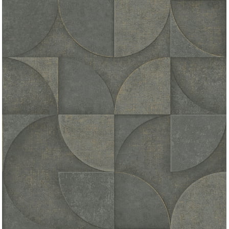 Advantage Addison Charcoal Retro Geo Wallpaper