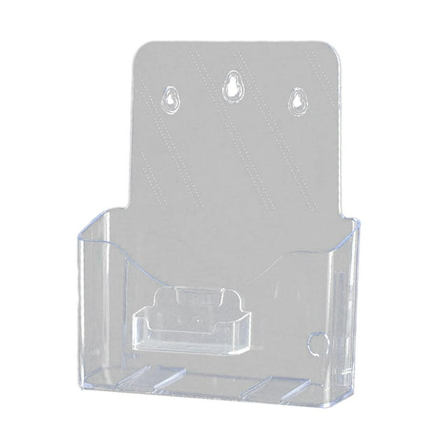 Colaxi Acrylic Business Card Display Stand Brochure Holder Clear Leaflet Countertop Organizer for Signs Restaurant Name Card A4 1 Tier