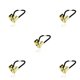 thumbnail image 1 of Qarigey Lazos para el cabello Alta elasticidad Estilo simple Ajustable Anillo de cola de caballo Oro 5Conjunto, 1 of 6