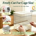 thumbnail image 4 of sgcylowq Bird Cage Seed Netting Adhesive Mesh Patch Breathable Cuttable Bird Cage Net Mesh 2.76in x 33ft Roll Bird Cage Guard Mesh Aviary for Parrots and Breeders, 4 of 7