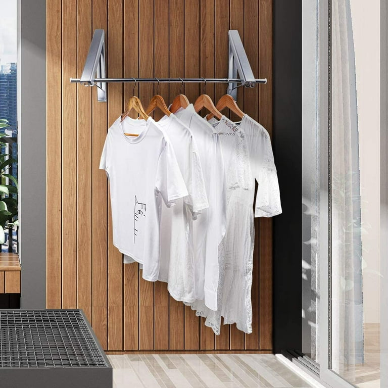 GIVIMO Clothes Drying Rack, Foldable Large Drying Hanger for Indoor and  Outdoor Use, White