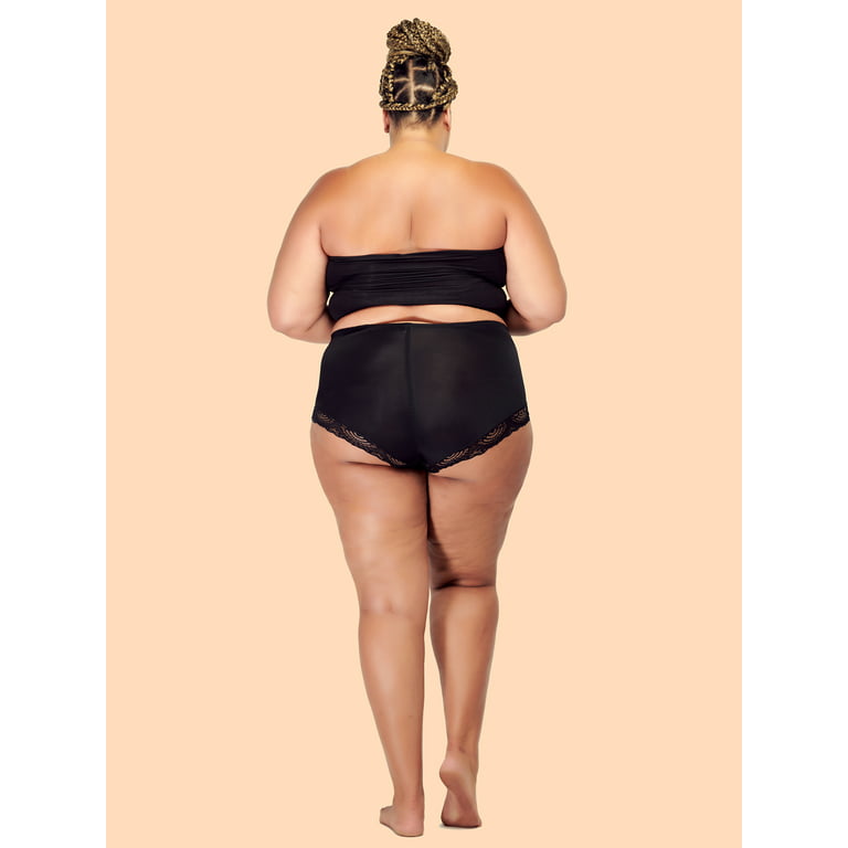 Barbra Women's Panties Nylon Scrunch Butt Briefs Small to Plus Size  Multi-Pack