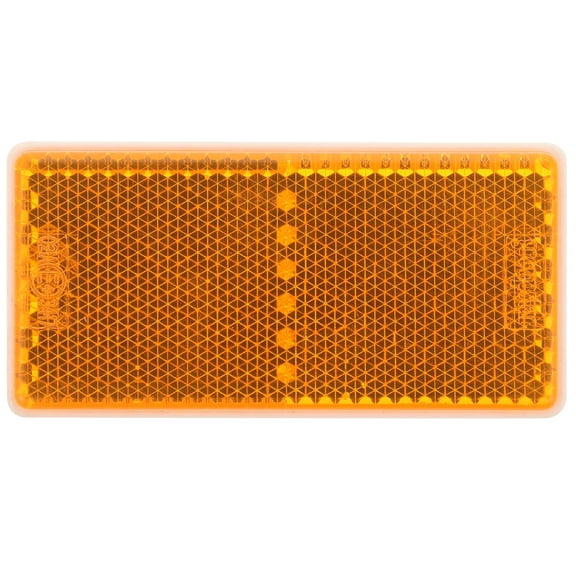 OUNONA Rectangle Reflector Warning Reflector Truck Side Reflector Self Adhesive Reflector