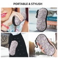 thumbnail image 6 of KLL Lavender Flowers Print Eyeglass Case for Men & Women's Classy Travel Eyewear Holder Case Zipper Eyeglasses Case With Hook, 6 of 6