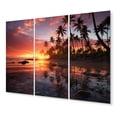 thumbnail image 2 of Designart "The Hawaiian Sunrise" Nautical & Beach Metal Art Print Set, 2 of 5