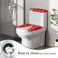 thumbnail image 4 of HELLHERO Fashion for Bathroom Soft Toilet Lid Seat Cover Set Stretch Fits All Toilet Shapes Dustproof, Christmas Patterns, 4 of 8
