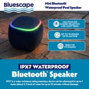 Bluescape Mini Portable Bluetooth Speaker, IPX7 Waterproof Wireless Speaker, Black with LED Lights