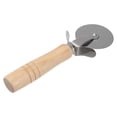 thumbnail image 5 of Toyvian Pizza Cutter with Wooden Handle, Non-Stick Blade, Kitchen Tool, Assorted Colors for Easy Slicing, 5 of 6