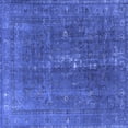thumbnail image 1 of Ahgly Company Indoor Square Oriental Blue Industrial Area Rugs, 3' Square, 1 of 4