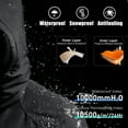 thumbnail image 2 of Generic Mens Ski Jacket Windproof Winter Coat with Hood Jackets for Men Black Outdoor Clothes XXXL, 2 of 10