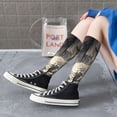 thumbnail image 5 of Pofeuu Graceful Snow Leopard Print Stockings, Adult Running Hiking Socks for Youth and Adult, 5 of 6
