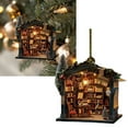 thumbnail image 1 of Home Decoration 2024 Christmas Tree Decorations Book Lovers Christmas Decorations 2D Flat Acrylic Bookstore Book Stacking Christmas Tree Decorations Book Lovers Christmas Bookstore Decorations, 1 of 5