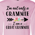 thumbnail image 4 of Inktastic I'm Not Only a Grammie I'm a Great Grammie with Flowers Long Sleeve T-Shirt, 4 of 5