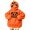 Orange 25, variant on LOINRODI Girls Orange Pumpkin Hooded Sweatshirt Long Sleeve Cute Hallowmas Face Cover Warm Pocket Costume Orange 7 Years