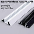 thumbnail image 3 of No drilling Ceiling Curtain Track No Drill Curtain Rod Self Adhesive Curtain Track Room Divider Ceiling Shower Curtain Tracks for Privacy(White,2.4m(7.9ft)), 3 of 7