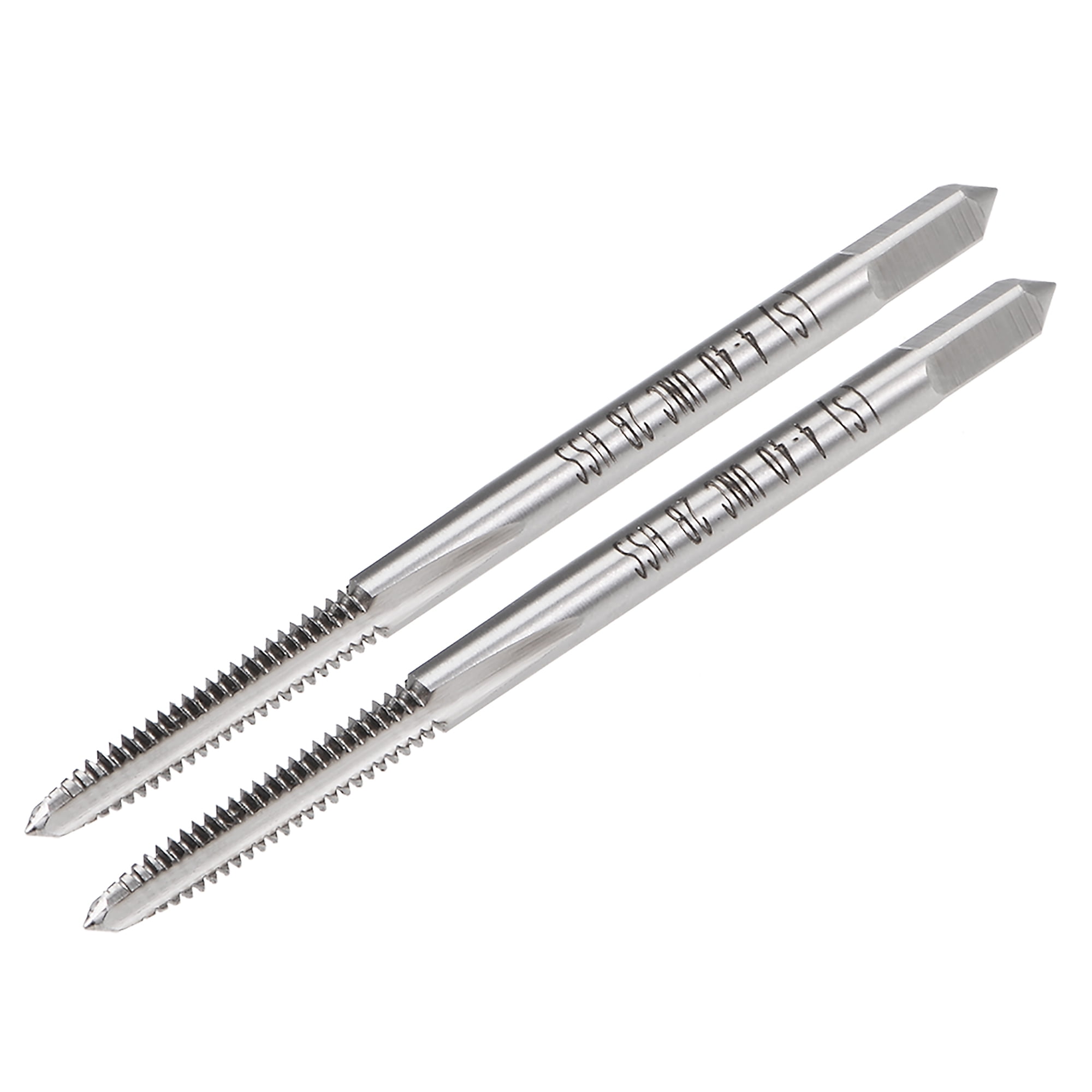 Machine Tap 4-40UNC Thread Pitch 2A Class 3 Flute High Speed Steel 2pcs