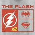 thumbnail image 2 of Women's The Flash Team Icons  Racerback Tank Top White Heather X Large, 2 of 4