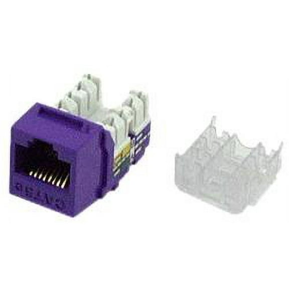 IEC RH4508F-MT-VTL5 RJ4508 Female Narrow Keystone Connector Violet Category 5e