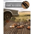 thumbnail image 2 of MontVoo-Outdoor Rug 8x10ft Waterproof Outdoor Carpet Patio RV Camping Rug-Outdoor Area Rug Mat for Portable Boho Rugs Deck Picnic Backyard Porch, 2 of 7