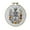 E, variant on Halloween Theme Pumpkin, Bat And Flower Pattern Embroidery Kit, DIY Gothic Needlepoint Crafts Round Hoop Cross Stitch Kit For Beginners