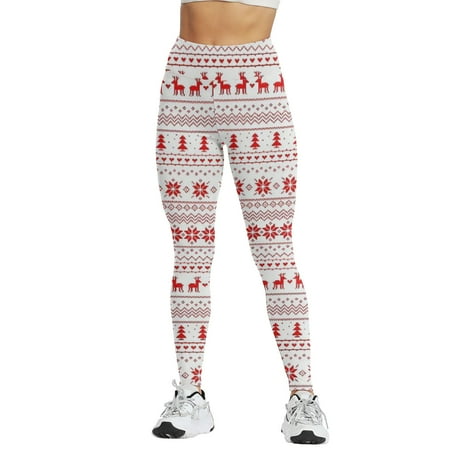 HSMQHJWE Cotton Leggings With Pockets Plus Size Leggings For Women 3X Christmas Print Series High Waist Women S Tights Compression Pants For Yoga Running Gym And Daily Fitness High Waist Leggings Plu