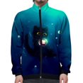 thumbnail image 2 of Chaqueta con estampado 3D de gato para hombre y mujer, estilo Harajuku, hip hop, sudaderas con capucha de nuevo estilo, sudadera informal con cuello alto y cremallera, ropa para hombre, chaquetas, 2 of 4