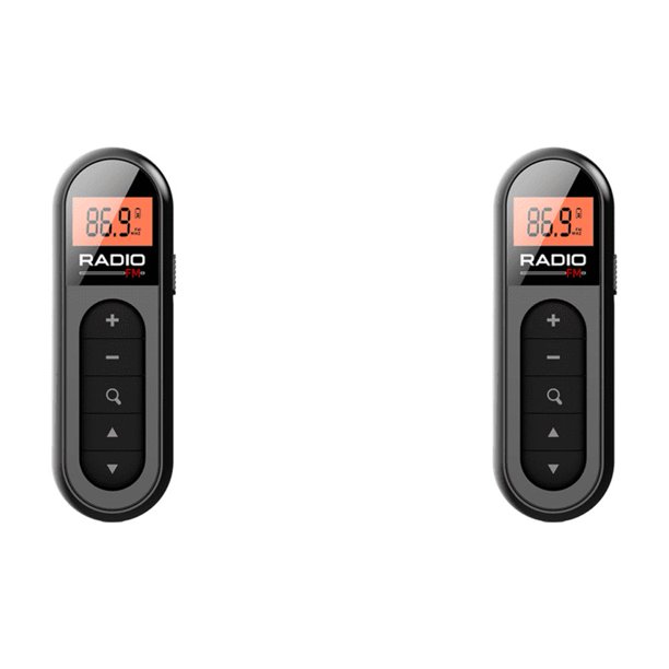 Mini radio FM de bolsillo 76-108MHZ Radio Lavalier recargable para reuniones deportivas