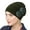 Army Green, variant on Women Solid Rose Flower Stretch Beanie Hat Headwear Hairband Turban Headwrap Cap