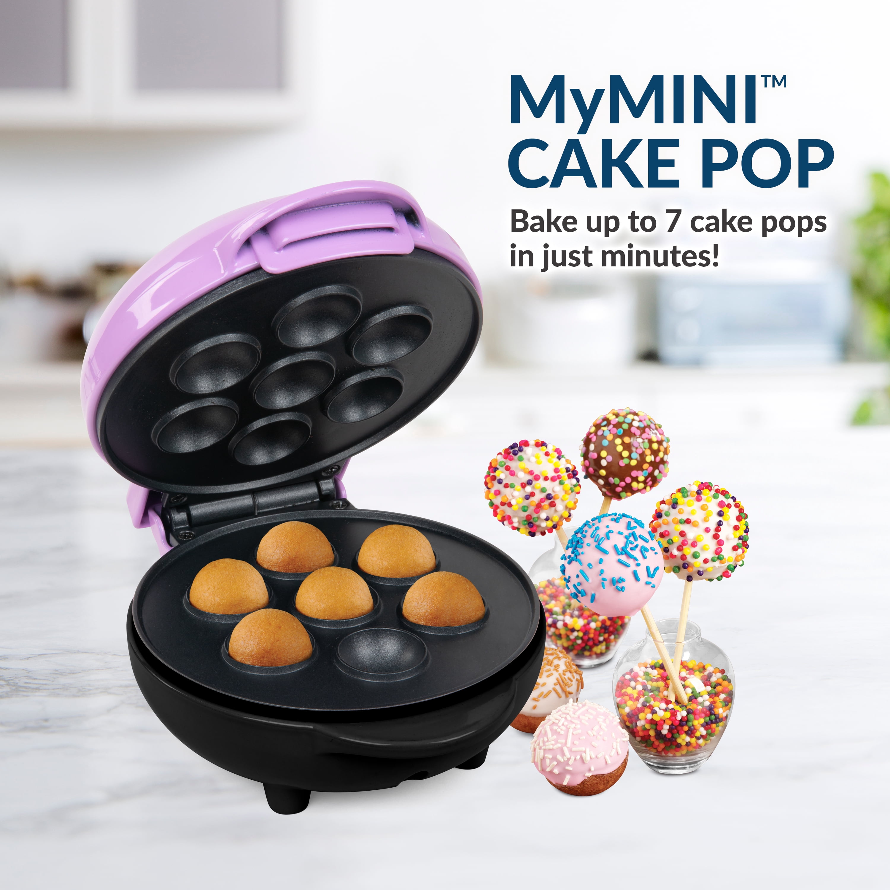 Nostalgia MCKP5VP My Mini Cake Pop Maker, Purple