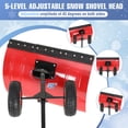 thumbnail image 4 of CazToi 29" Wheeled Snow Shovel Heavy Duty Wide Pusher with Adjustable Handle for Driveway Pavement, 4 of 8