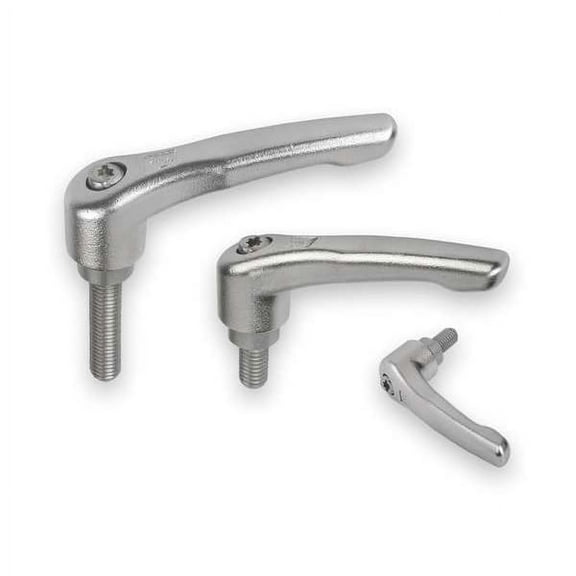Kipp SS Adj Handle,1/4-20,Ext,1.18,1.85,2.4 K0124.1A2X30