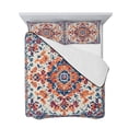 thumbnail image 7 of Orange Blue Ethnic Twin Size Down Alternative Comforter, Lightweight Comforter Quilt Bedding Set with Pillow Shams Boho Geometric Art Vintage All Seasons Bed Comforter Duvet Insert 68"x86", 7 of 7