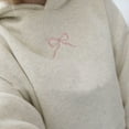 thumbnail image 7 of HLKJKLS Hoodies For Women Embroidered Bow Trendy Preppy Aesthetic Puff Hoodie Casual Sweater Pink Xs-Xxl, 7 of 7