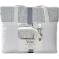 thumbnail image 4 of Better Homes & Garden Grey Chenille 3-Piece Comforter Set, Full/Queen, All Ages, 4 of 9