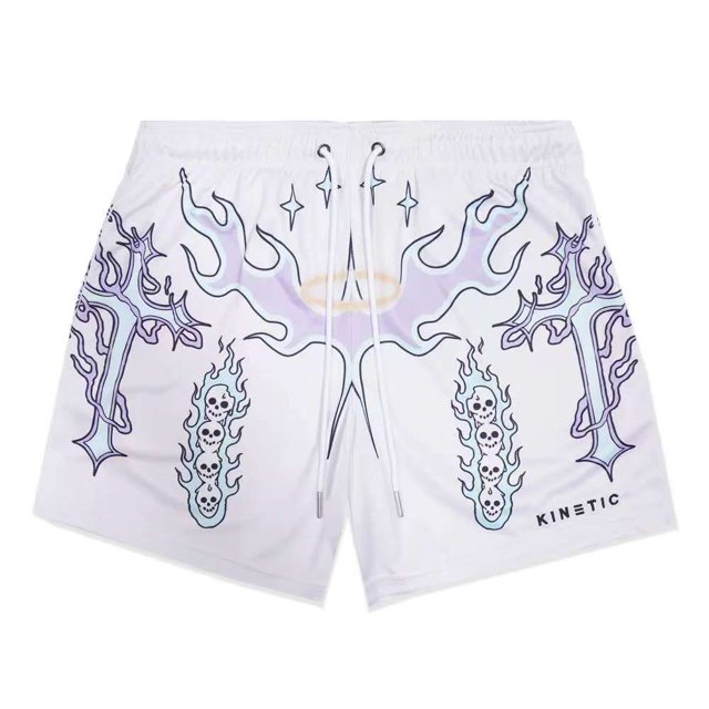 New Mesh Breathable Men Shorts GYM Basketball Running Quick-Drying Shorts Print Fashion Shorts Summer Shorts Beach shorts